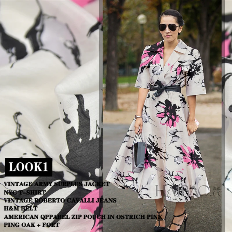 LEO &amp LIN шелковая хлопчатобумажная ткань платье из летней ткани сделай сам