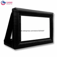 6x4m 169 inflatable rear projection screenoxford cloth inflatable movie screen for projection