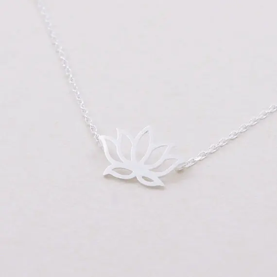 Модное ожерелье с подвеской в виде лотоса для женщин|lotus necklace|fashion necklacenecklace fashion |
