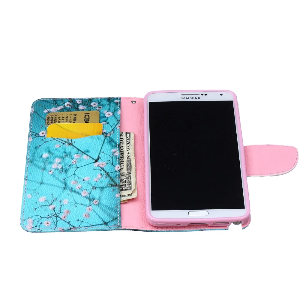 Чехол книжка с N9005 чехол для samsung Galaxy Note 3 Note3 SM N900 N9000 N9000Q N9002 кожаный