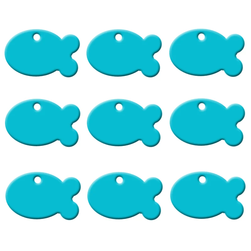Light Blue 20 шт. выгравированное имя, номер телефона для питомца собаки кошки ID бирка ошейник ПЭТ бирка Собака Имя на подвеске Шейная бирка с гравировкой алюминий - Цвет: Light Blue