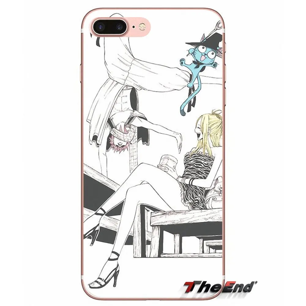 Силиконовый чехол из ТПУ для Huawei G7 G8 Ascend P7 P8 P9 Lite Honor 4C 5X 5C 6X Mate 7 8 9 Y3 Y5 Y6 II Pro Fairy Tail Happy