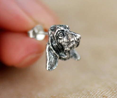 Оптовая продажа ретро серьги в виде таксы искусственных животных|earring men|earring