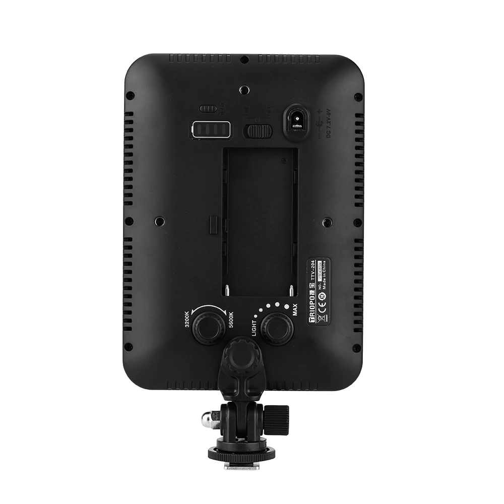 Triopo TTV-204 ультра фотографическое оборудование светодиодный светильник для видеокамеры Canon Nikon Pentax подходит для sony батарея