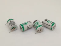 4pcslot new original saft ls 14250 ls14250 12 aa 12aa 3 6v 1250mah lithium battery plc batteries with pins