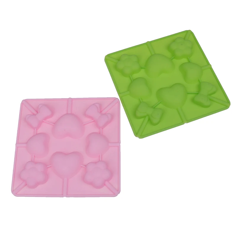 DIY сердце леденец форма для шоколада силиконовые формы леденцов поднос льда