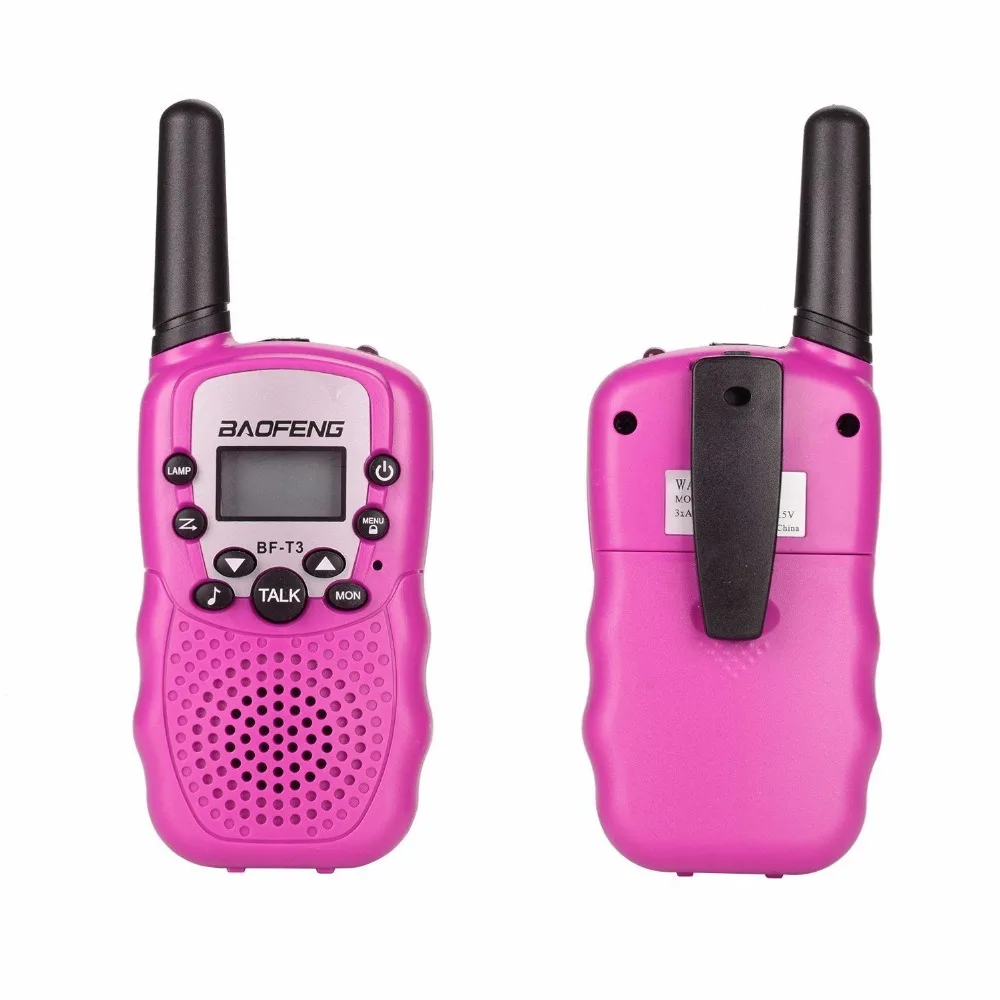 10x BaoFeng T3 Mini Walkie Talkie Outdoor Kids Interphones BF-T3 Pink Adventure Two Way Radio 0.5W Transceiver Gift+ Earpieces | Мобильные