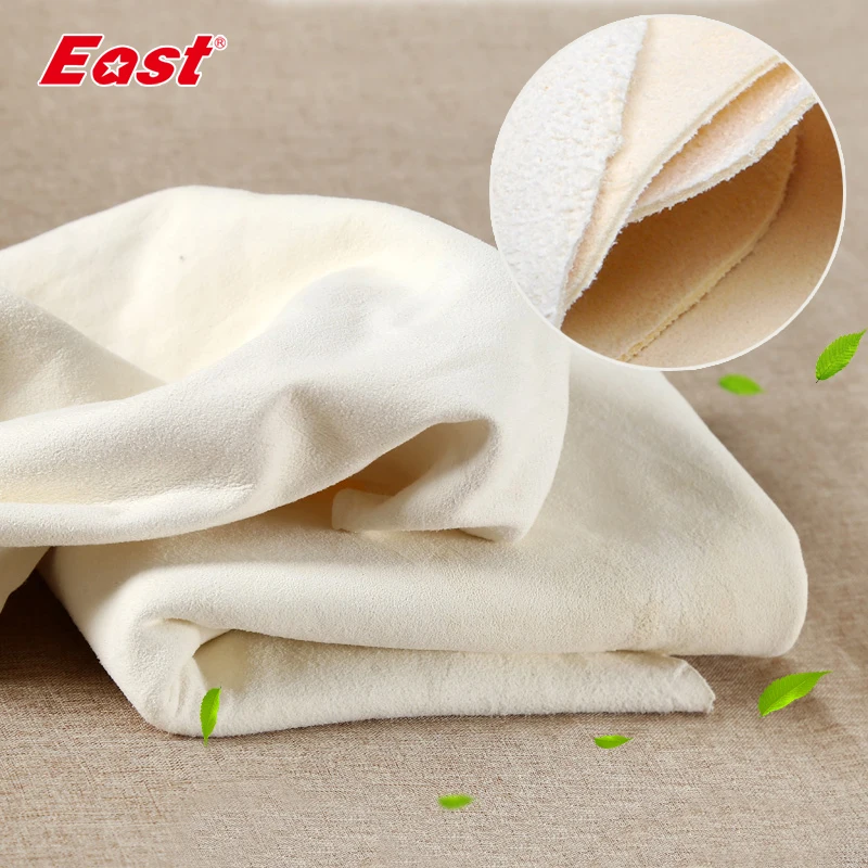 Life83 Genuine Leather Chamois Shammy Sponge cloth Natural Cleaning Cloth Towel Sheepskin Absorbent Quick-Drying Towel Car Washi