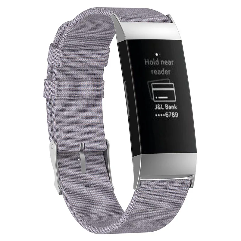 Smart Watch Bracelet Strap Canvas Band Replacement Belt for FitbitCharge 3 @JH | Accessories