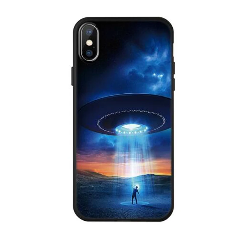 Модный чехол для телефона с космическим рисунком iPhone X 7 6 6S Plus 5 дюймов планета