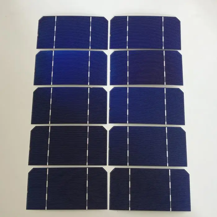 

ALLMEJORES 20pcs 125mm*62.5mm Monocrysatlline Solar cell 1.4W 0.5V each piece For diy Solar panel charger