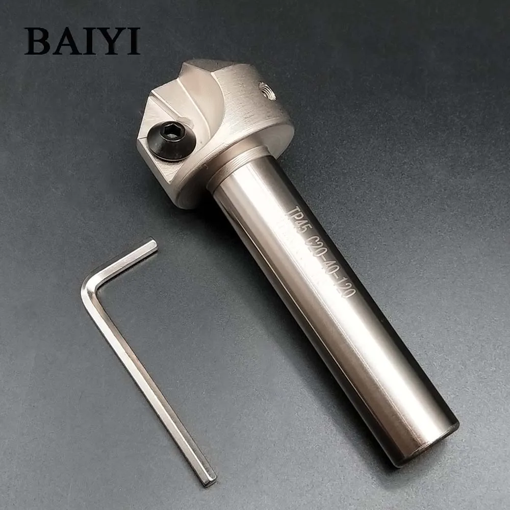 

45 ° держатель фаски с прямым хвостовиком для зенковки TP45 C20-32-120 фаска для концевой фрезы arbor TPMN1603