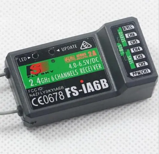 Flysky Fs-ia6b Remote Control Ia6b Receiver 2.4G 6 Channel FLY SKY Plastic for DIY FPV RC Airplane Sundrone | Игрушки и хобби