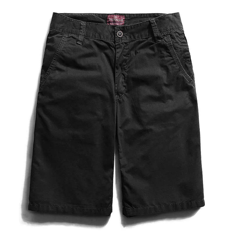 Черный Рубашки домашние Для мужчин Cargo Short Для мужчин s летние хлопковые красивые брендовые шорты по колено большой Размеры Для мужчин Стиль короткие Homme Marque 127 - Цвет: Черный