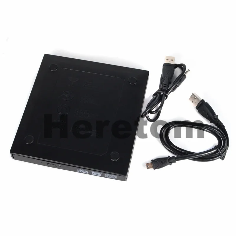 Heretom ABS USB 2 0 SATA на мм 12 7 Внешний оптический привод Корпус для ноутбука привод|Боксы