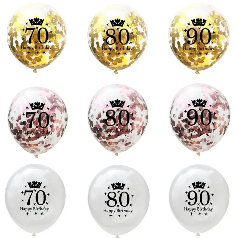 10 шт./компл. новый надувные шары с конфетти 12 дюймов латексные прозрачные