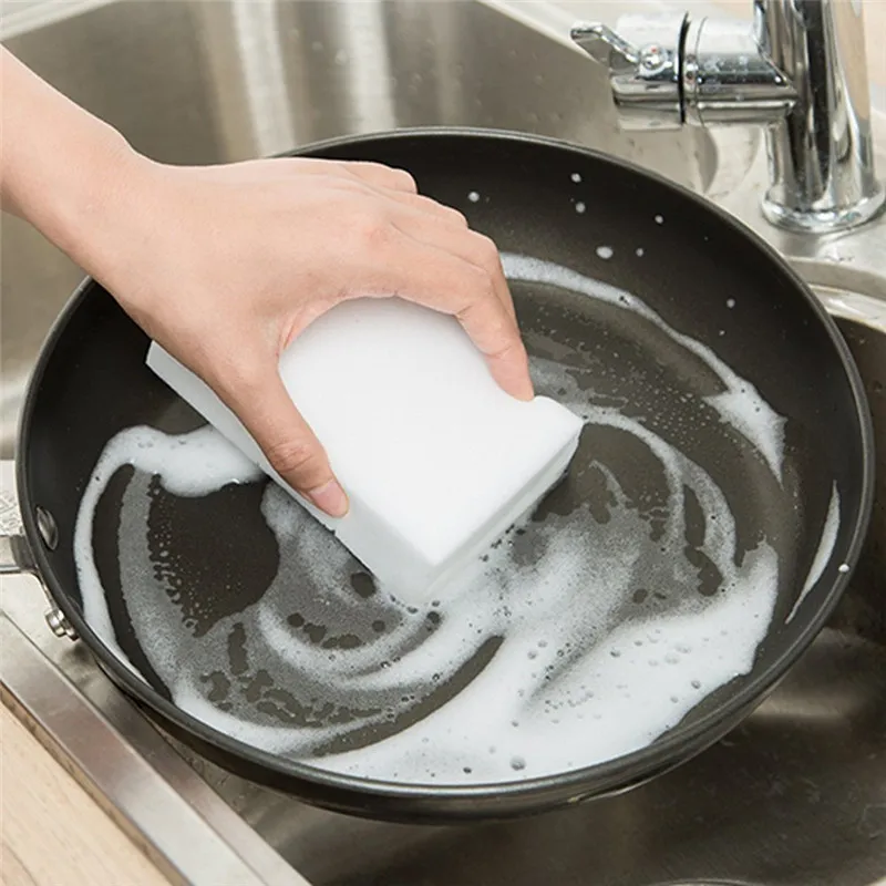 

50Pcs Magic Sponge Melamine Foam Cleaning Eraser Home Kitchen Bathroom Nano Sponges Cleaning Accessories 10*6*2cm