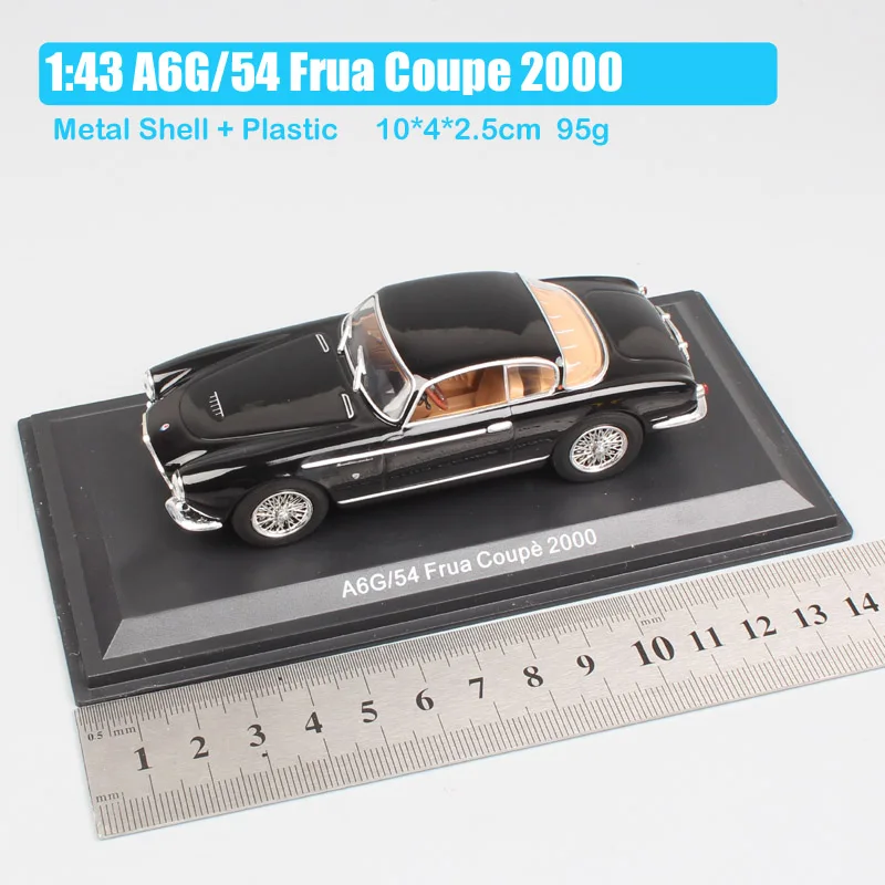 Для мальчиков 1:43 Масштаб Винтаж A6G 1954 Пьетро Frua grand tourers автомобили гонки спорт Coupe 2000 реплики литые модели автомобилей игрушечный автомобиль - Цвет: A6G54 Frua Coupe 200