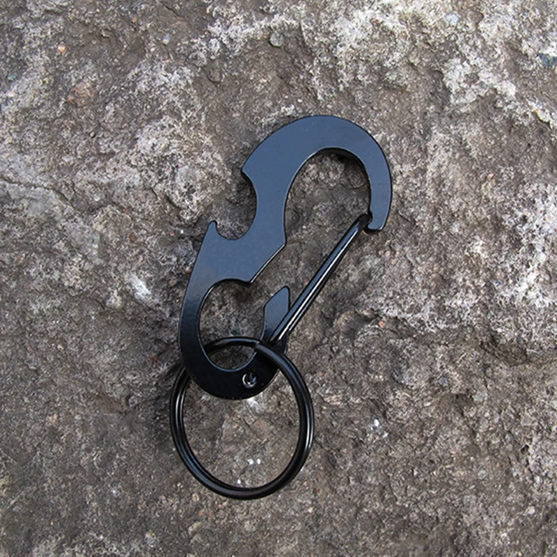 

Outdoor Keychain Tool Multi Tool Spring Hook Buckle Bottle Opener Multi-function Metal Carabiner Carabiner For Keys Tourism Equi