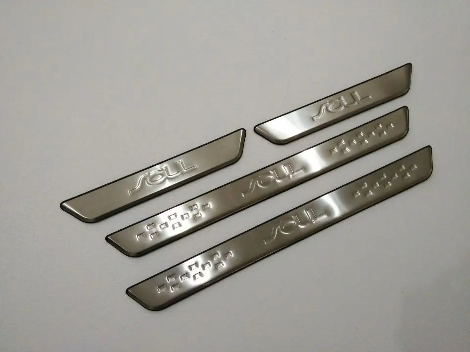 Педаль Добро пожаловать idos для Kia SOUL 2010 2013 из нержавеющей стали Scuff Plate/Door порог