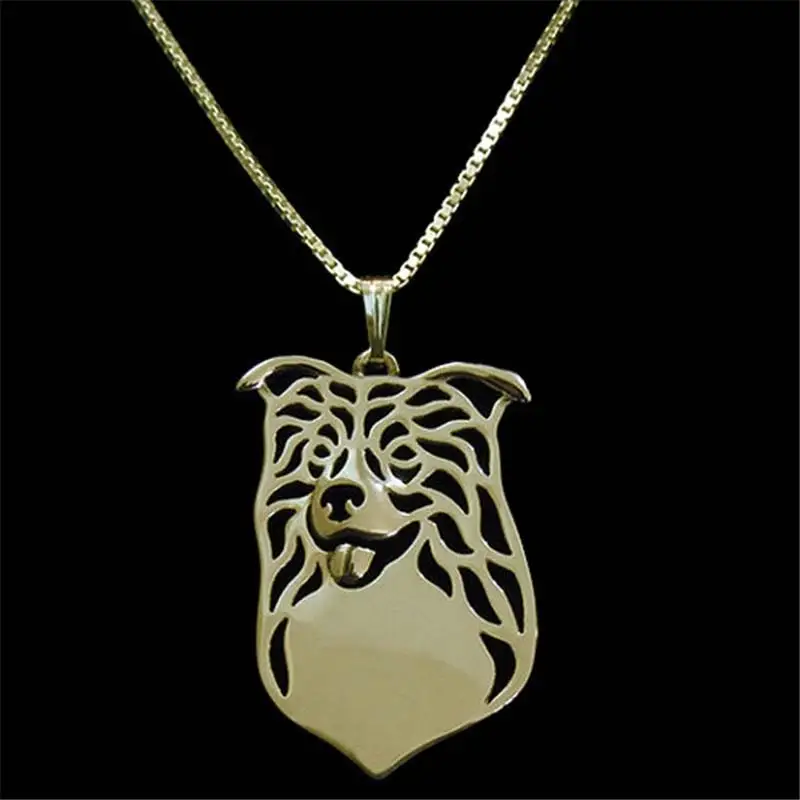 Ожерелья с подвеской в форме колли трендовые женские ювелирные изделия память о