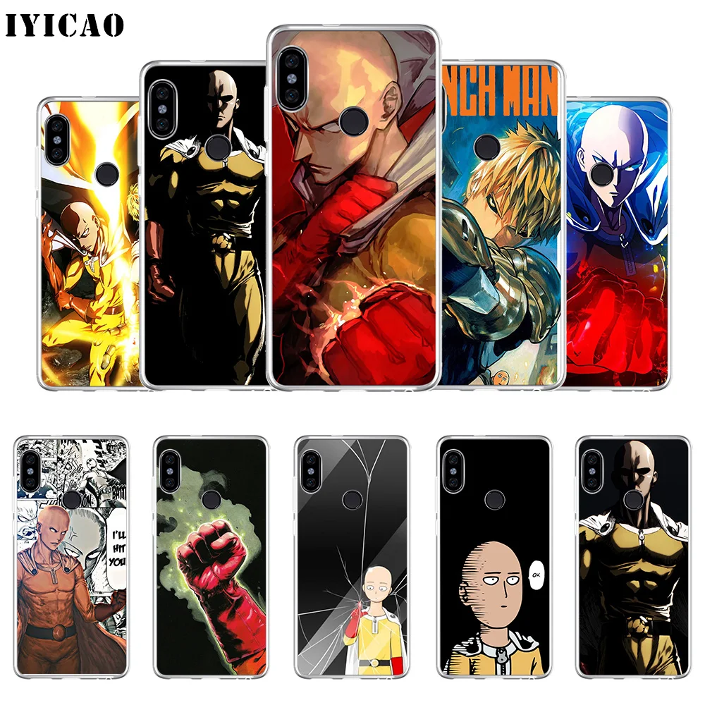 Мягкий силиконовый чехол для телефона IYICAO One Punch Man Saitama Xiaomi Redmi 4A 5A 6A Note 7 6 5 Pro Plus 4X