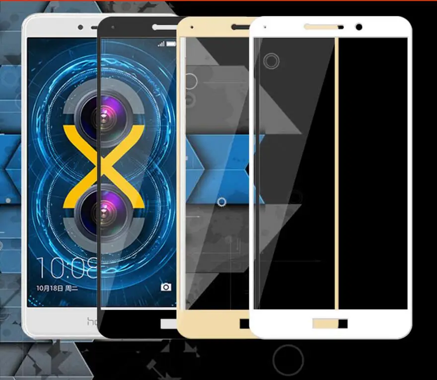 2 Pack 9 H полный Экран защитный закаленное Стекло для huawei Honor 6X Жесткий Защитная