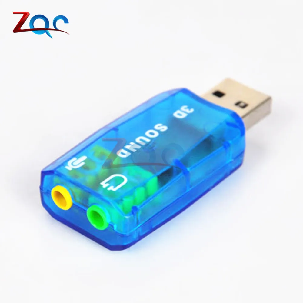 Чипсет CM108 с USB 2 0 на 3D звуковую карту АДАПТЕР ВИРТУАЛЬНОЙ звуковой карты 5 1