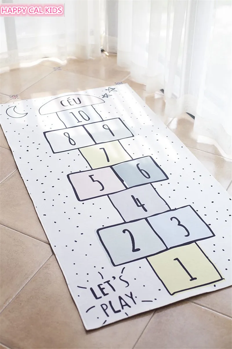 Non-slip 80x160cm Новое поступление, цветной детский коврик в виде Макарон с мультипликационным принтом, детский коврик для приключений, дорожный ковер, одеяло для ползания - Цвет: Non-slip 80x160cm