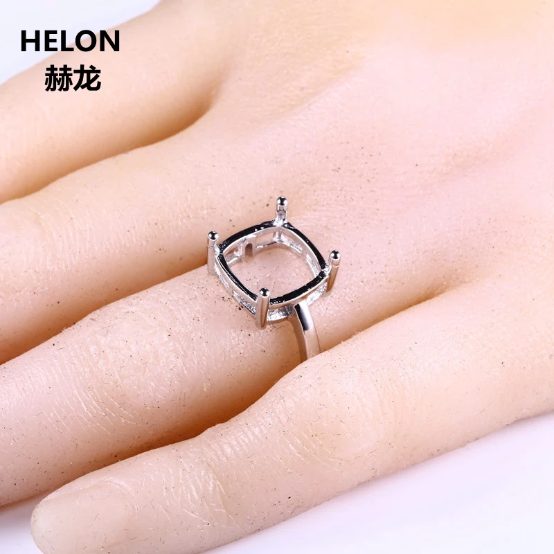 5 шт./лот серебро 925 пробы 11 мм подушка кабошон полукрепление кольцо для вечеринки