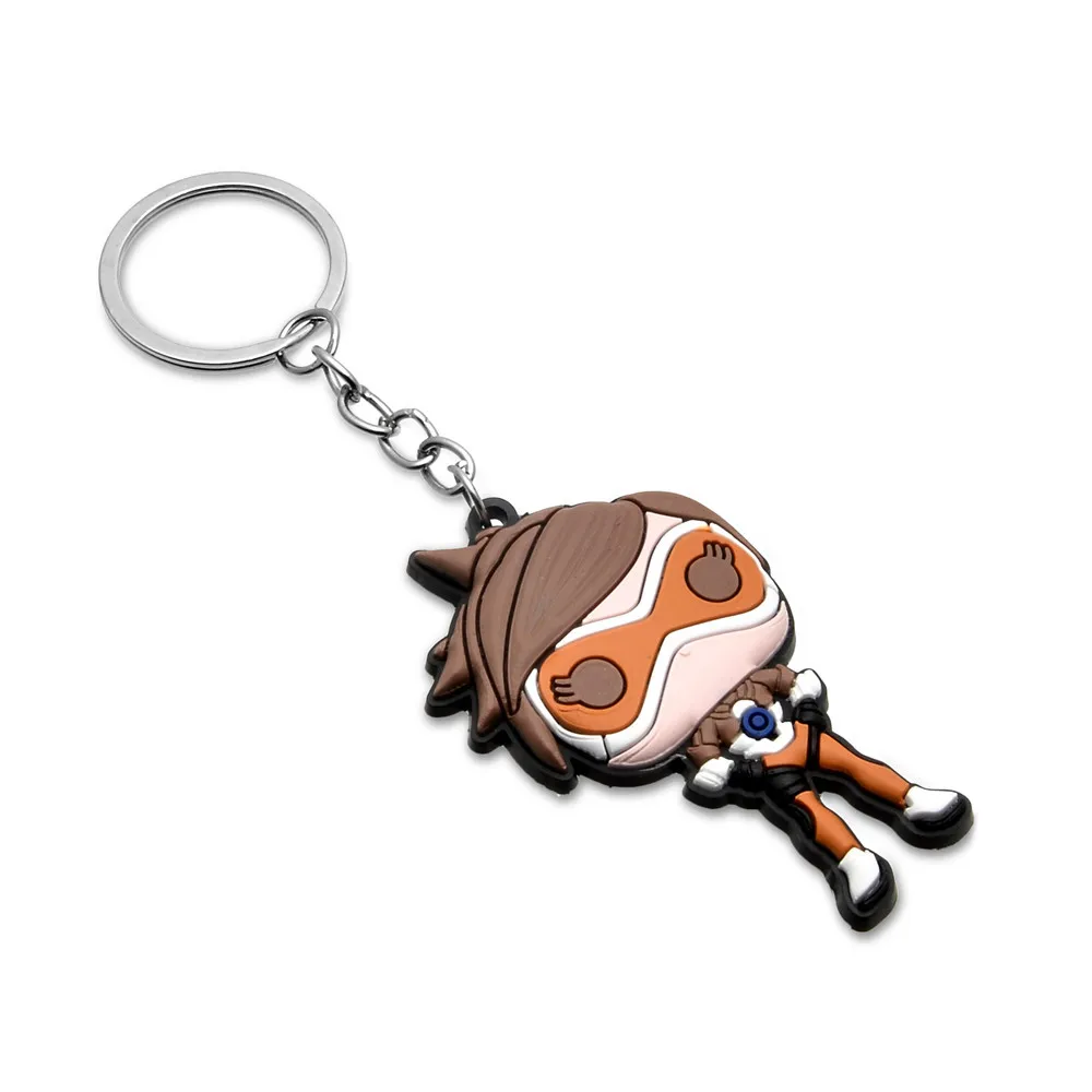 OW Hero Reaper pharah soldier tracer серия брелок силиконовый Подвеска автомобиль chaveiro