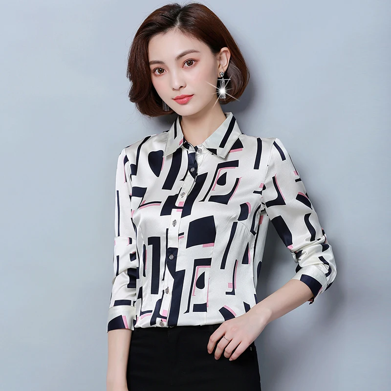 Chiffon women tops and blouses 2020 fashion autumn OL shirt long sleeve temperament ladies causal blusa feminine 1389 45 |
