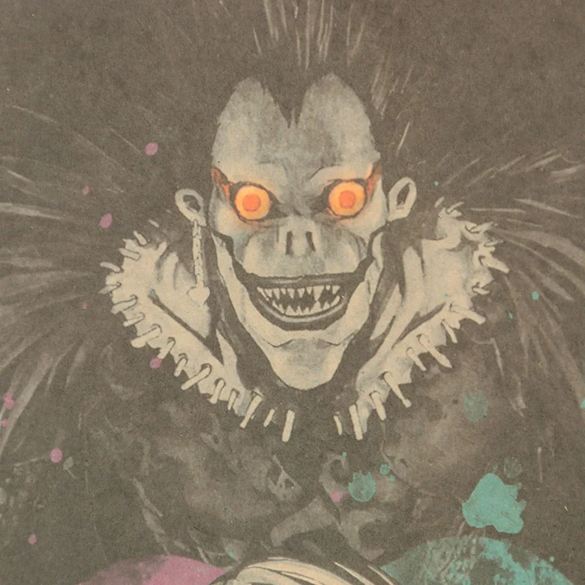 TIE LER знаменитые комиксы с надписью Death Note постер из крафтовой бумаги декоративная