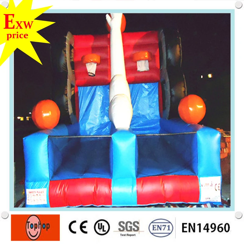 Бесплатная доставка дешевые спортивные игровые площадки надувные баскетбольные