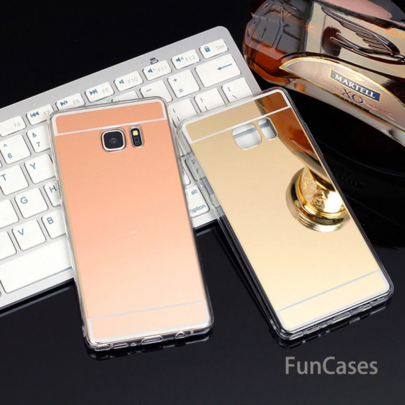 Роскошный ультра тонкий Блестящий Мягкий чехол из ТПУ с зеркалом для samsung Galaxy J3 J5
