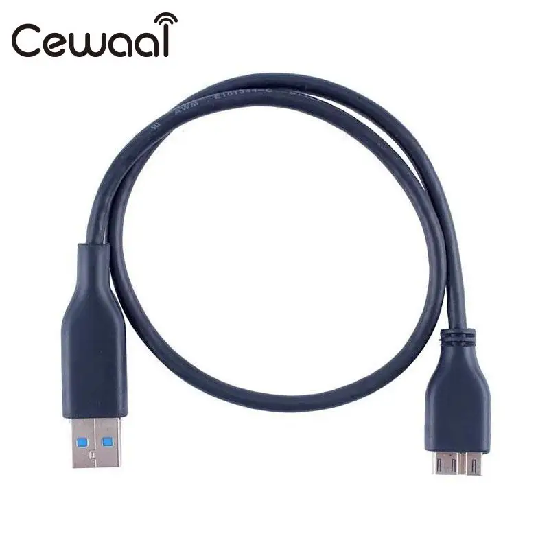 Cewaal CEWAAL 52 см USB3.0 Мужской к Micro B внешний жесткий диск кабель мобильной передачи