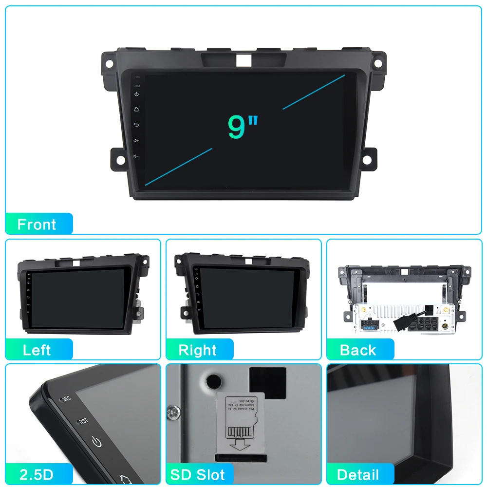 Dasaita " ips Авторадио 1 Din Android 9,0 для Mazda CX-7 2008 2009 2010 2011 2012 2013 gps 1080p видео стерео HDM