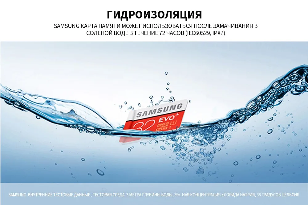 SAMSUNG подлинная карта памяти EVO Plus Microsd флешка 256Г 128ГБ 64ГБ 32ГБ 16ГБ 8ГБ 100МБ/с Флэшка Class10 флеш TF SD карты флешки Самсунг Микро сд