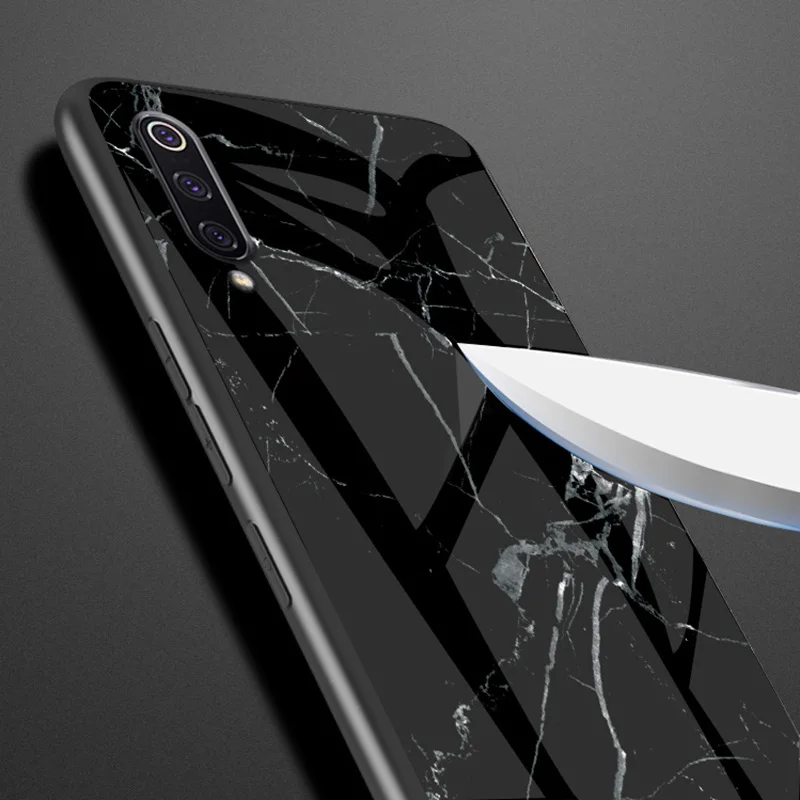 Luxury For Xiaomi Redmi Note 7 5 Plus 4 4X 6 Pro 6A S2 Case Marble 9 SE 8 Lite 5X 6X A2 MAX3 Pocophone F1 Cover Glass |