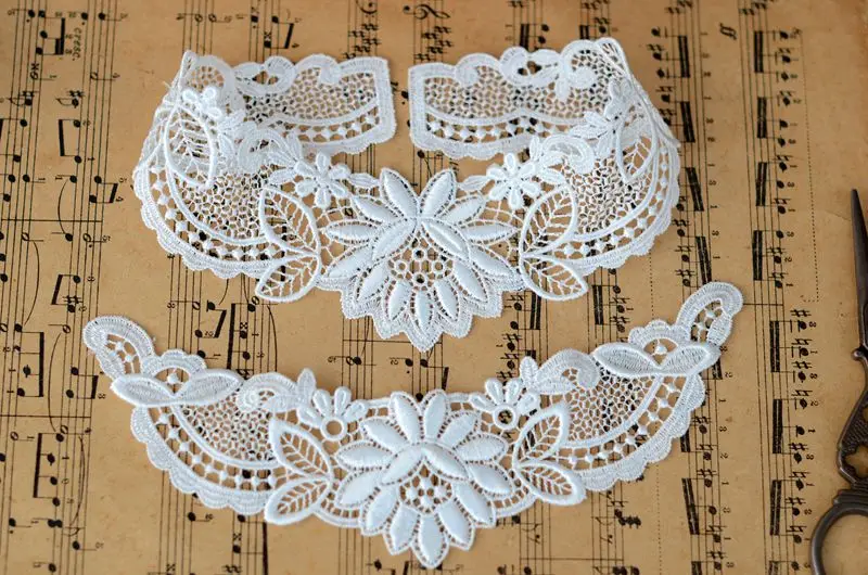 Стирает кружевную белую водорастворимую цветочную пасту с вышивкой|embroidery flower|paste
