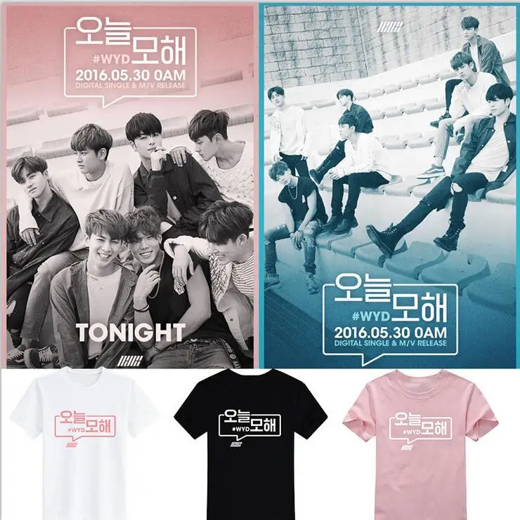 IKON Kpop T BI Jin Kim Ji Yuan Hanbin BOBBY летняя хлопковая рубашка с короткими рукавами для мужчин