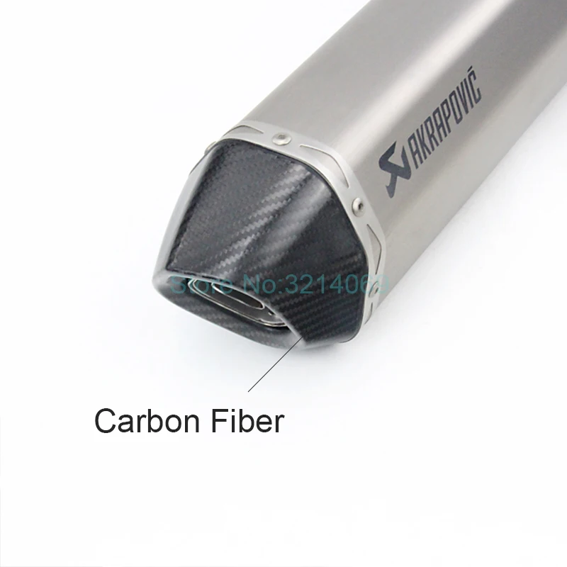 Лазерная маркировка титанового сплава Akrapovic мотоцикл глушитель Escape для F800GS F700GS F650GS углеродного волокна наконечник выхлопной трубы
