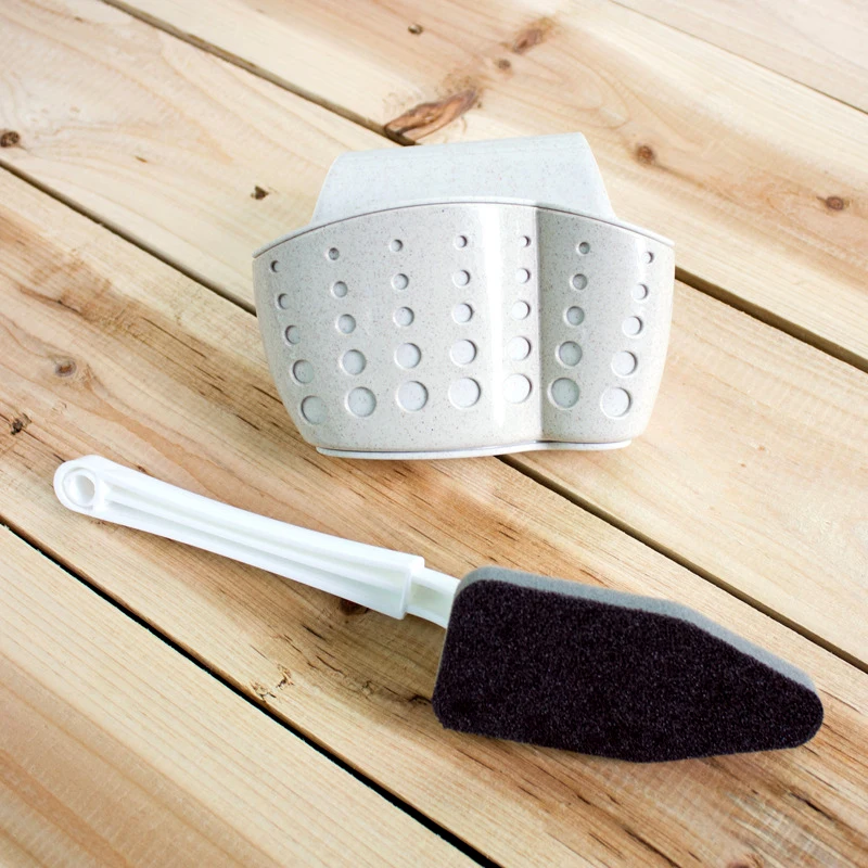 Кухня Раковина Губка дренажная ручка для мешка хранения Туалетная полка мыла