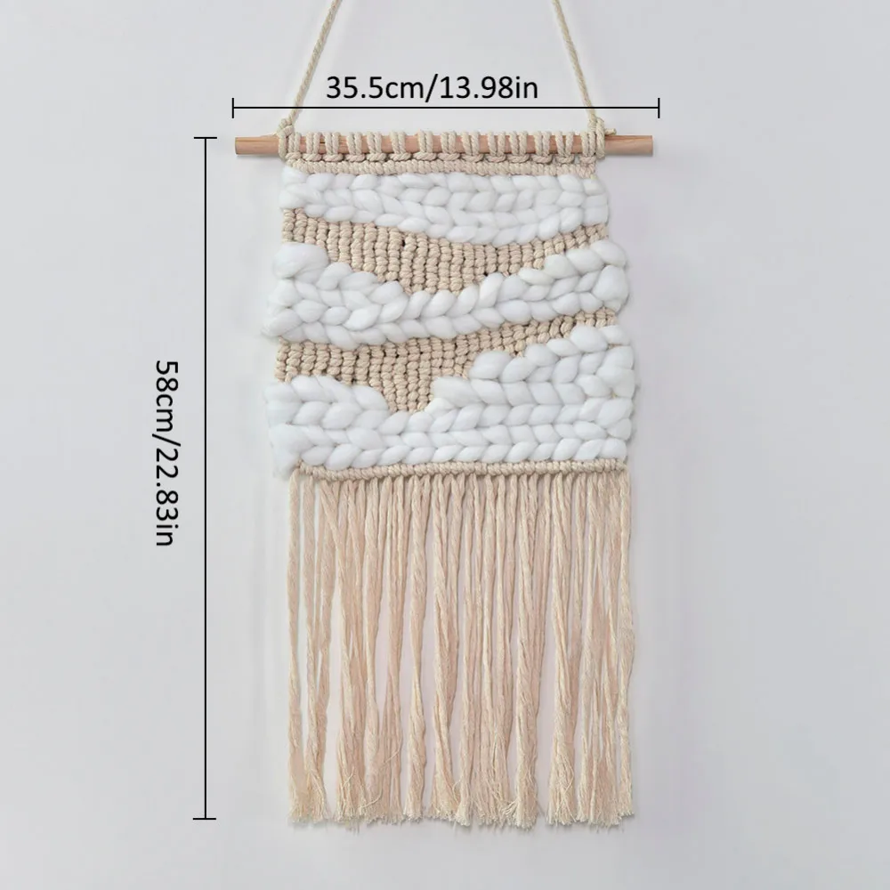 100% Подвески ручной работы из натуральной толстой хлопчатобумажной пряжи