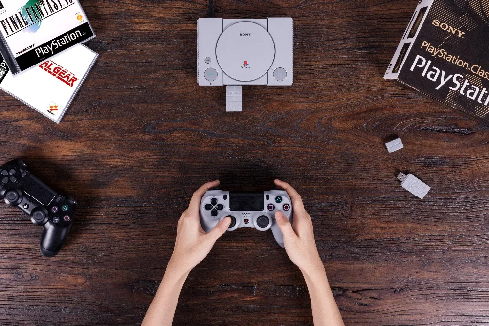 8bitdo USB Беспроводной bluetooth-адаптер для Игровые приставки классической консоли PS1 мини Поддержка PS4 PS3 НС Xbox с контроллером и поддержкой Bluetooth