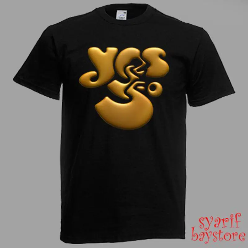YES Band 50 лет юбилейный Тур 2018 Мужская Черная Футболка размер S M L XL 2XL 3XL футболка с
