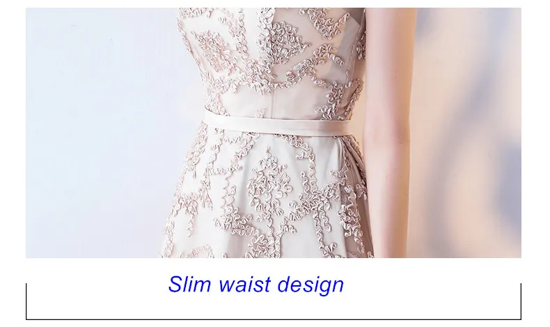 Robe de soiree, о-образный вырез, тонкое, на шнуровке, без рукавов, вечернее платье, короткое спереди, длинное сзади, вечерние платья, платья для выпускного вечера, на заказ