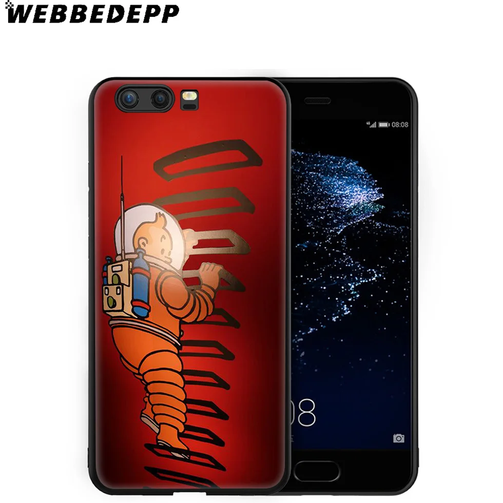 Мягкий чехол Adventures of Tintin для Huawei P8 P9 P10 P20 P30 Lite Pro P Smart Z Plus 2019 Y6 Prime 2018 2017 Mini |