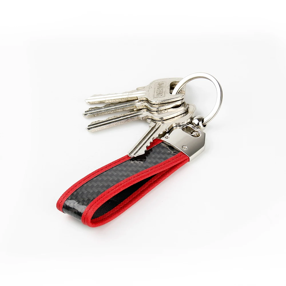 2018 Fashion Real Carbon Fiber Key Wallets Flexible Car Chain Simple Design Holder | Багаж и сумки