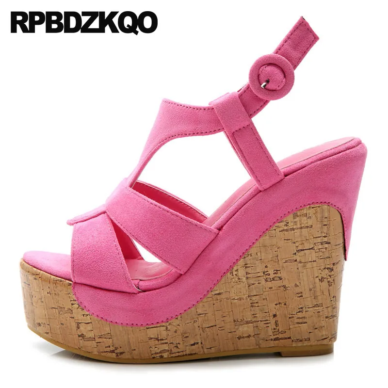 Босоножки женские на высоком каблуке туфли лодочки платформе обувь в римском